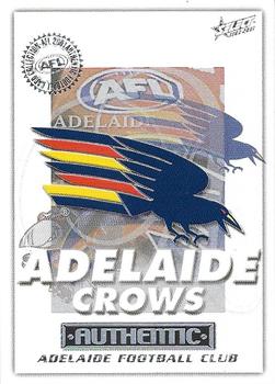 2001 Select AFL Authentic #142 Adelaide Crows Front